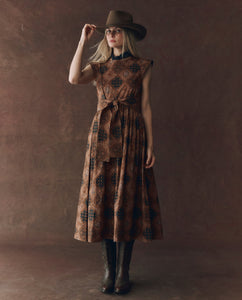 The Tulsa Dress - Geo Bandana Print