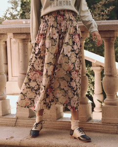 The Canary Skirt - Vintage Rose Print