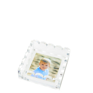 Scallop Photo Tray - Clear