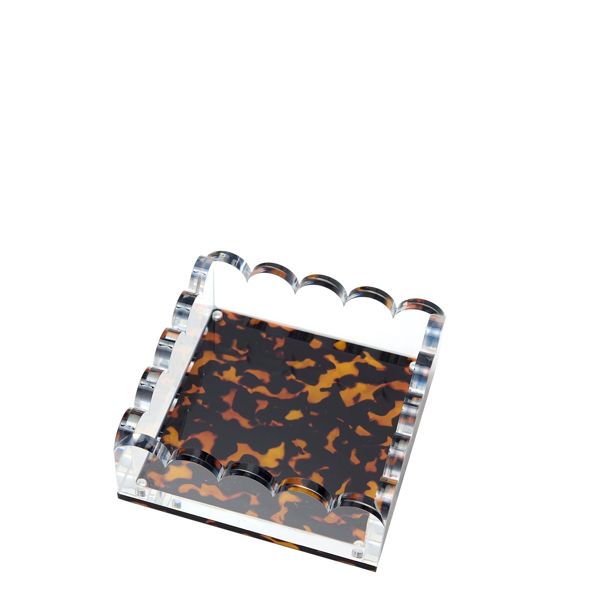 Scallop Photo Tray - Tortoise