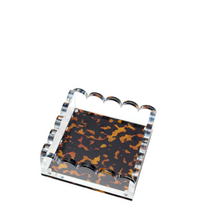 Scallop Photo Tray - Tortoise