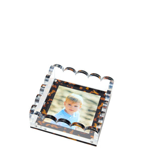 Scallop Photo Tray - Tortoise