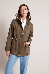 Tallulah Funnel Neck Anorak - Olive