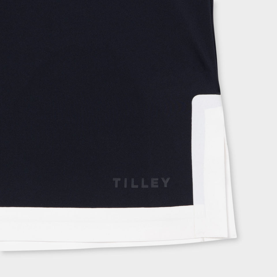 Boxy Polo - Navy/White