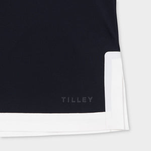 Boxy Polo - Navy/White