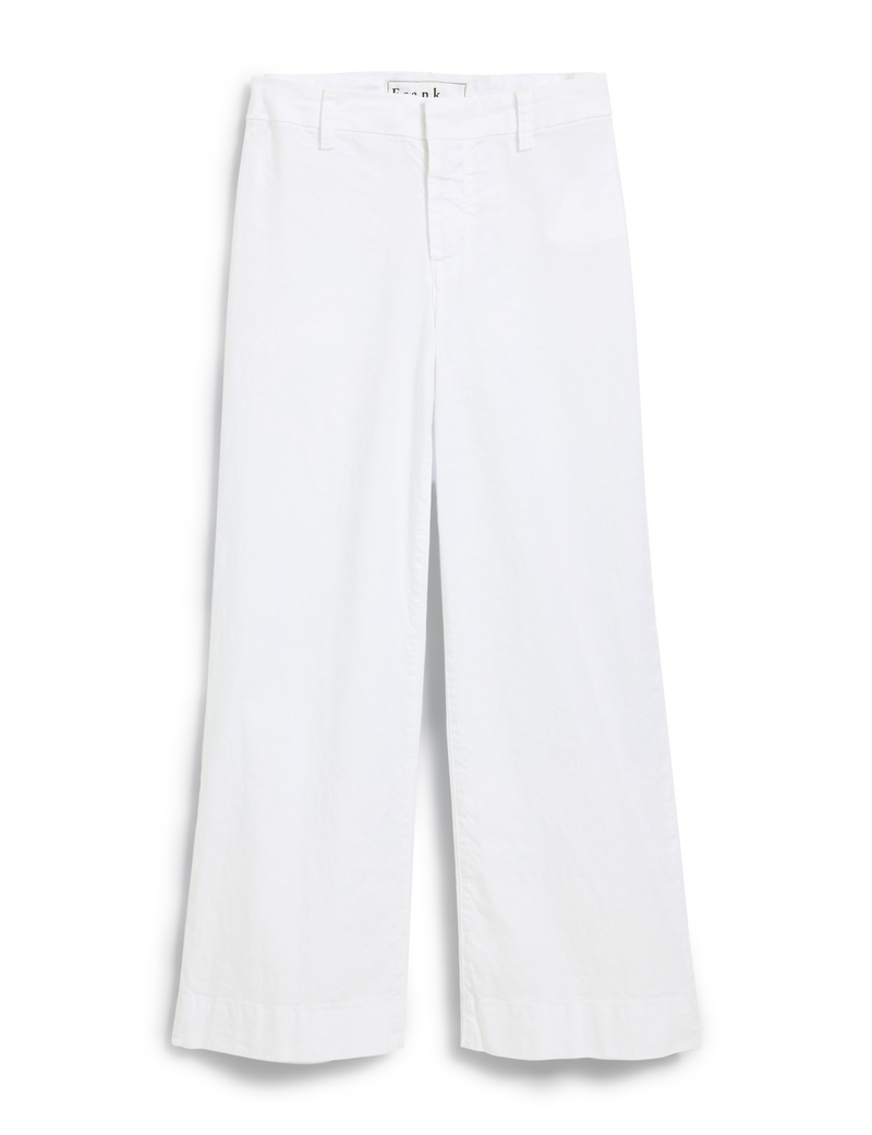 Wexford Wide Leg Linen Pant - White