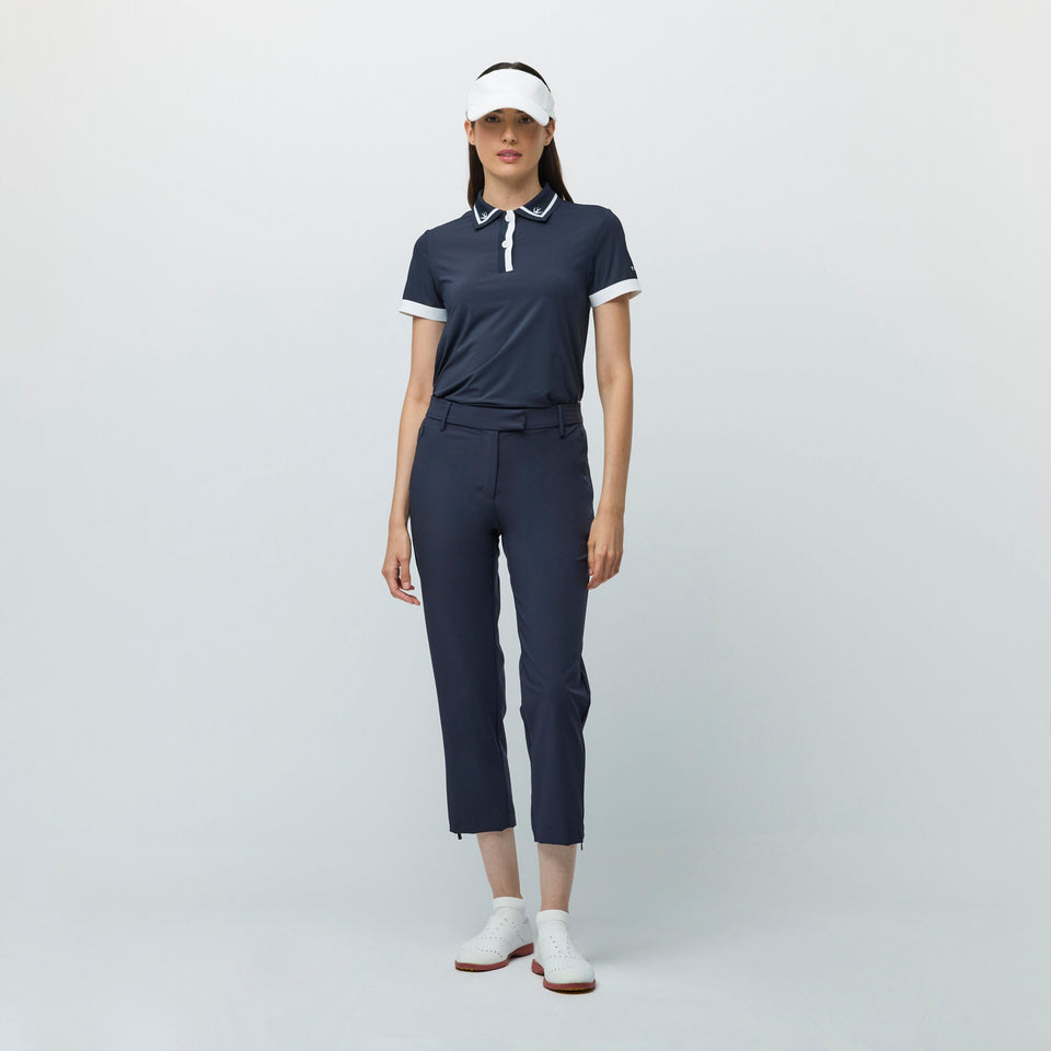 Tech Stretch Cropped Pant - Navy