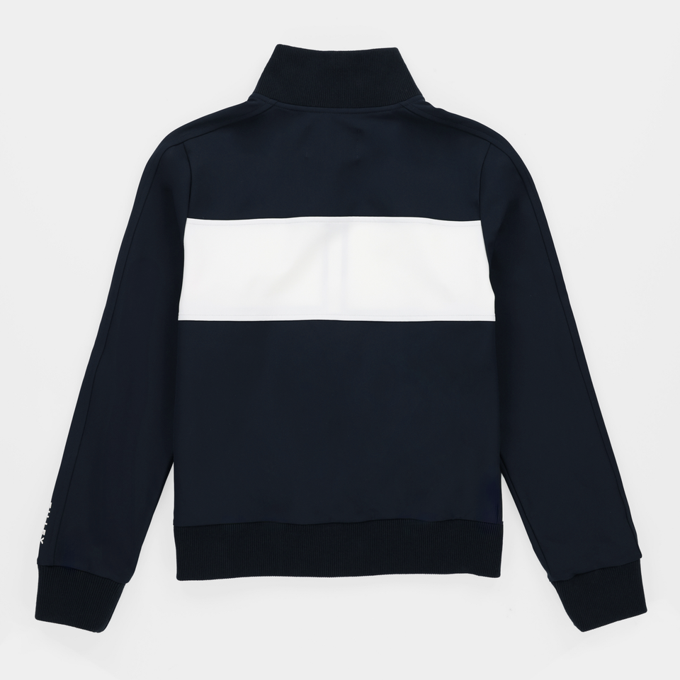 Warm Up Jacket - Navy/White