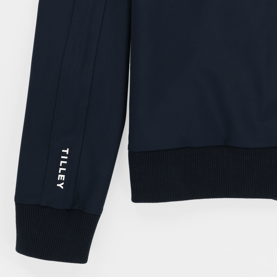 Warm Up Jacket - Navy/White