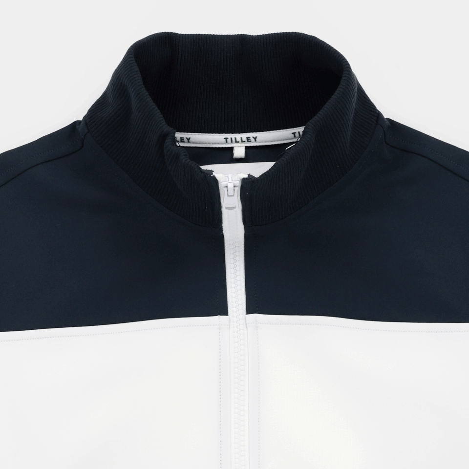Warm Up Jacket - Navy/White