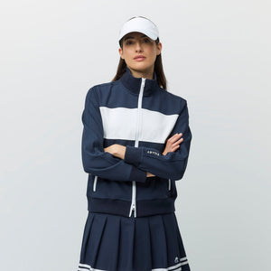 Warm Up Jacket - Navy/White