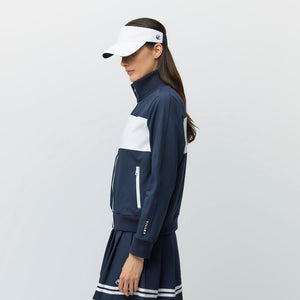 Warm Up Jacket - Navy/White