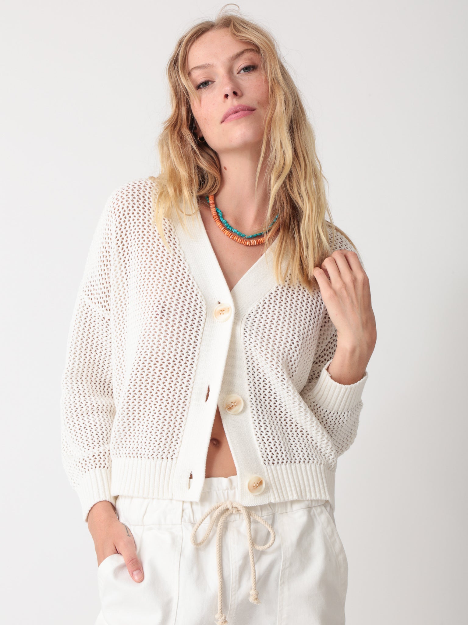 Katie Cardigan - Ivory
