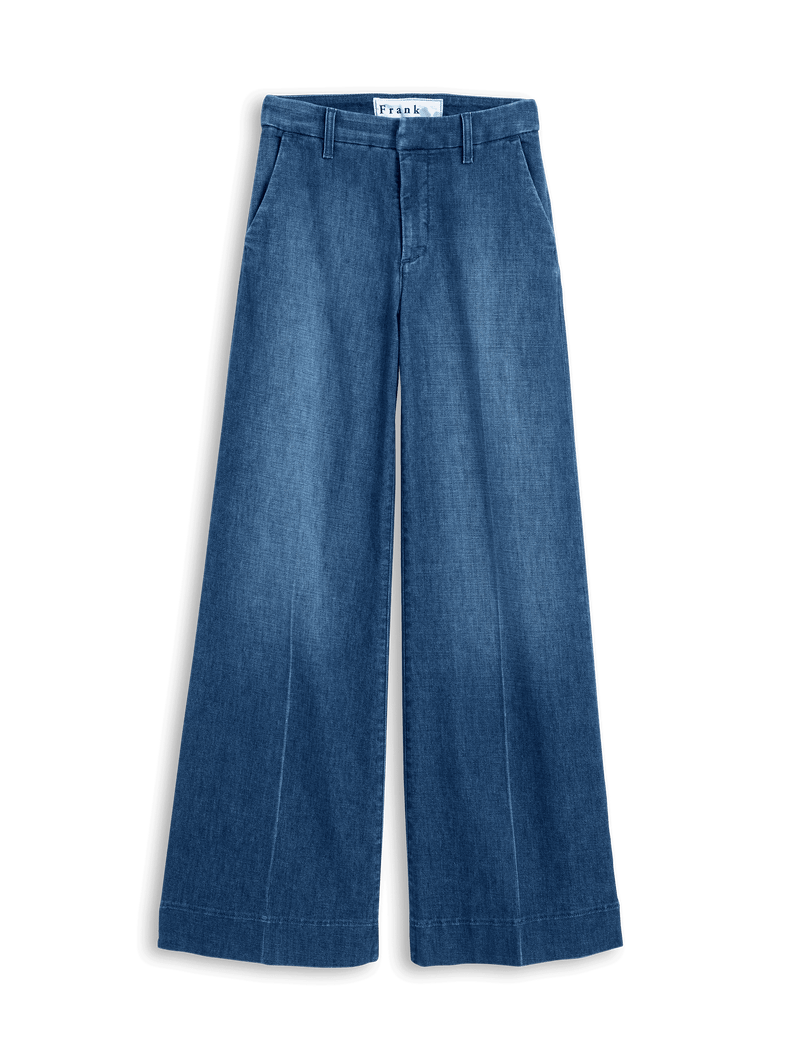 West Village Wide Leg Trouser - 1984 Wash