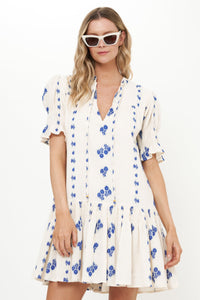 Smocked Drop Mini - Wicklow Blue
