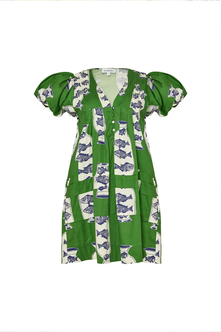 Wilkes Dress - Herring Green