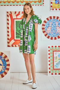 Wilkes Dress - Herring Green