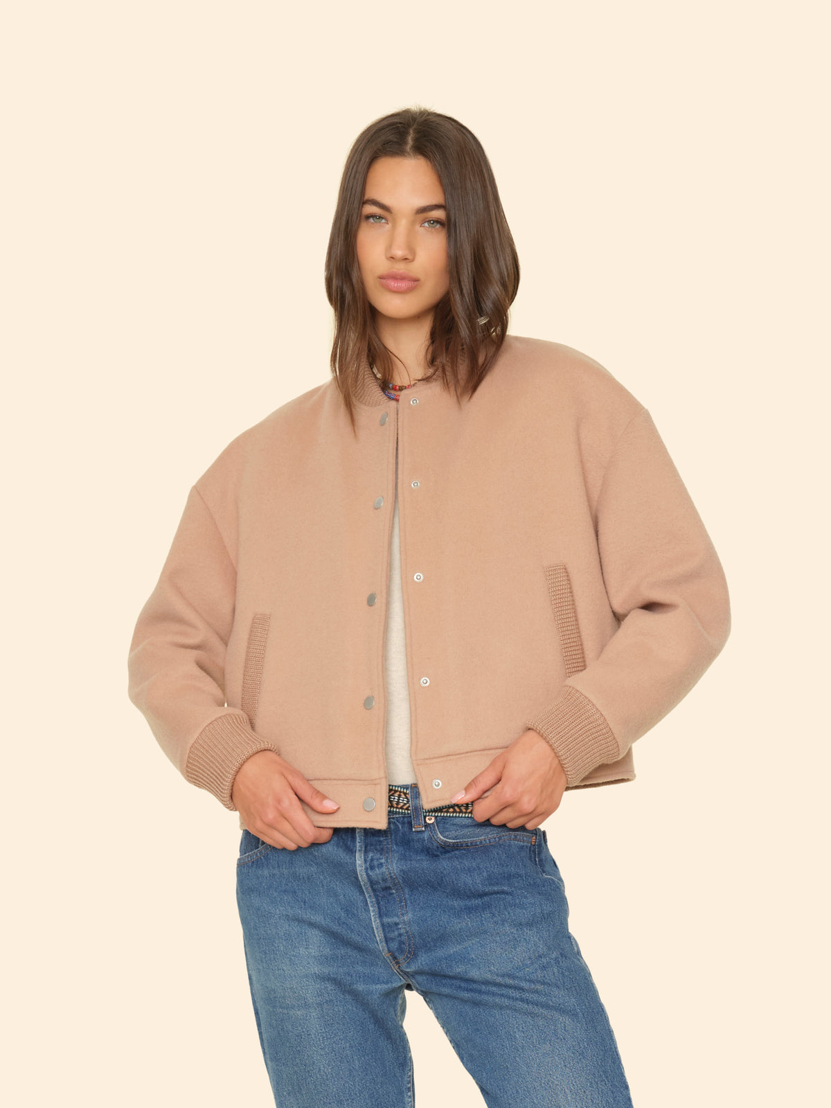 Braidy Jacket - Warm Camel