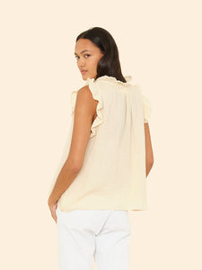 Bex Gauze Top - Oysterette