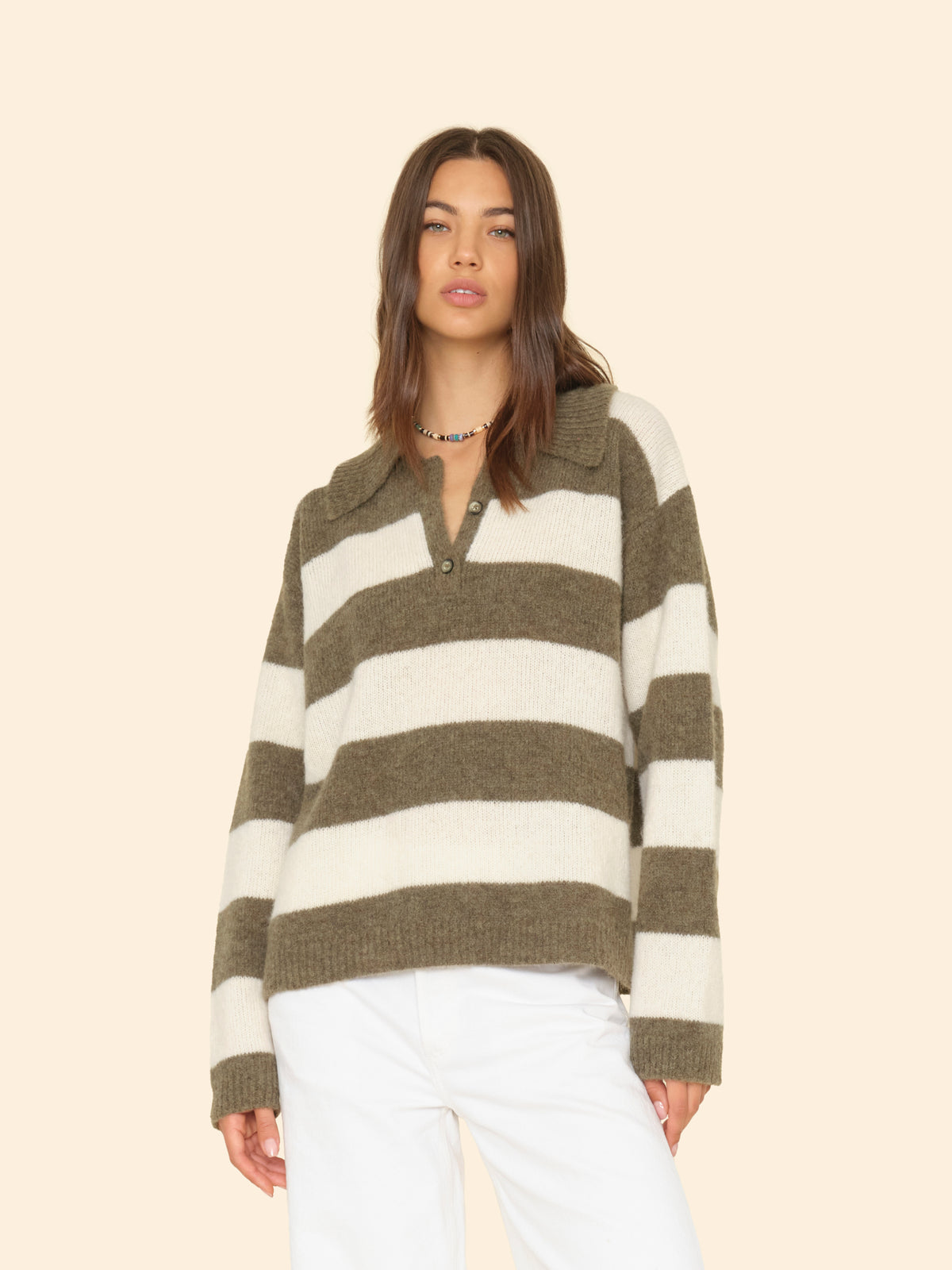 Benton Sweater - Cream Loden