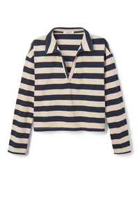 Alison Stripe - Natural/Navy