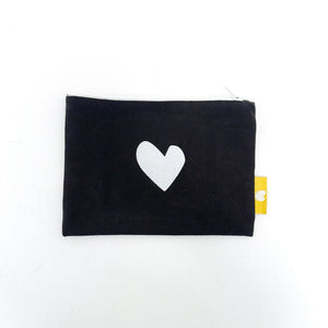 KR Imperfect Heart Small Pouch - Black