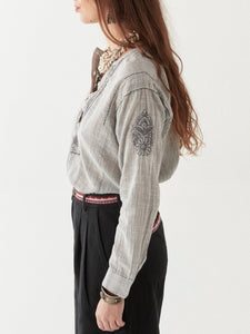 Cas Blouse - Blue Stripes