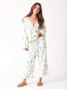 Sail Cropped Pant - Dream Graphic