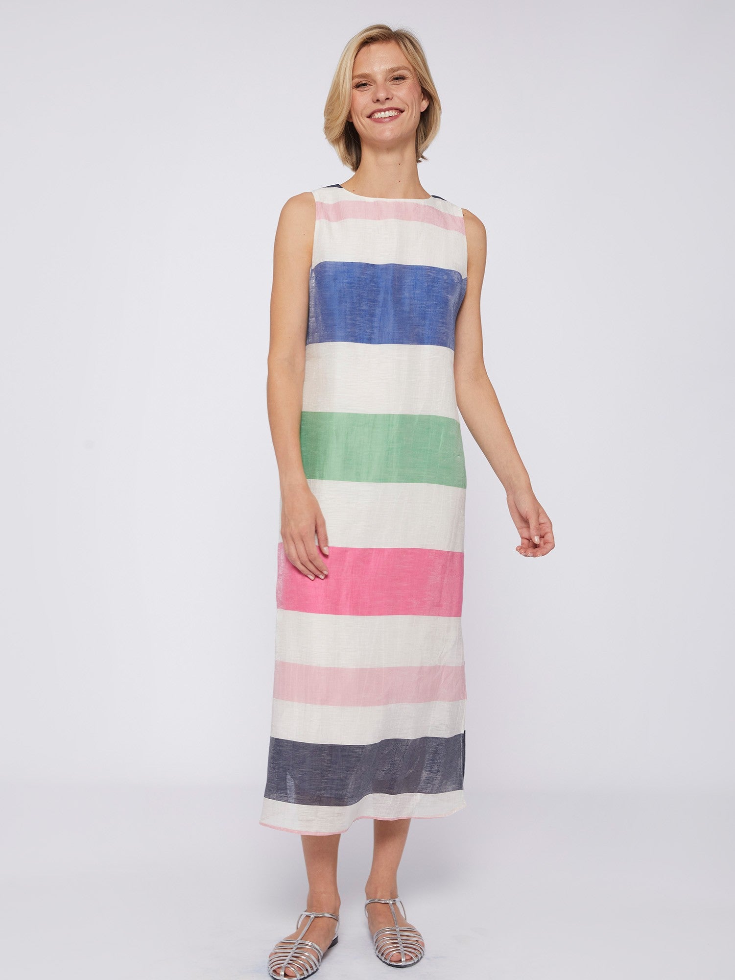 Liana Dress - Multicolor Stripes