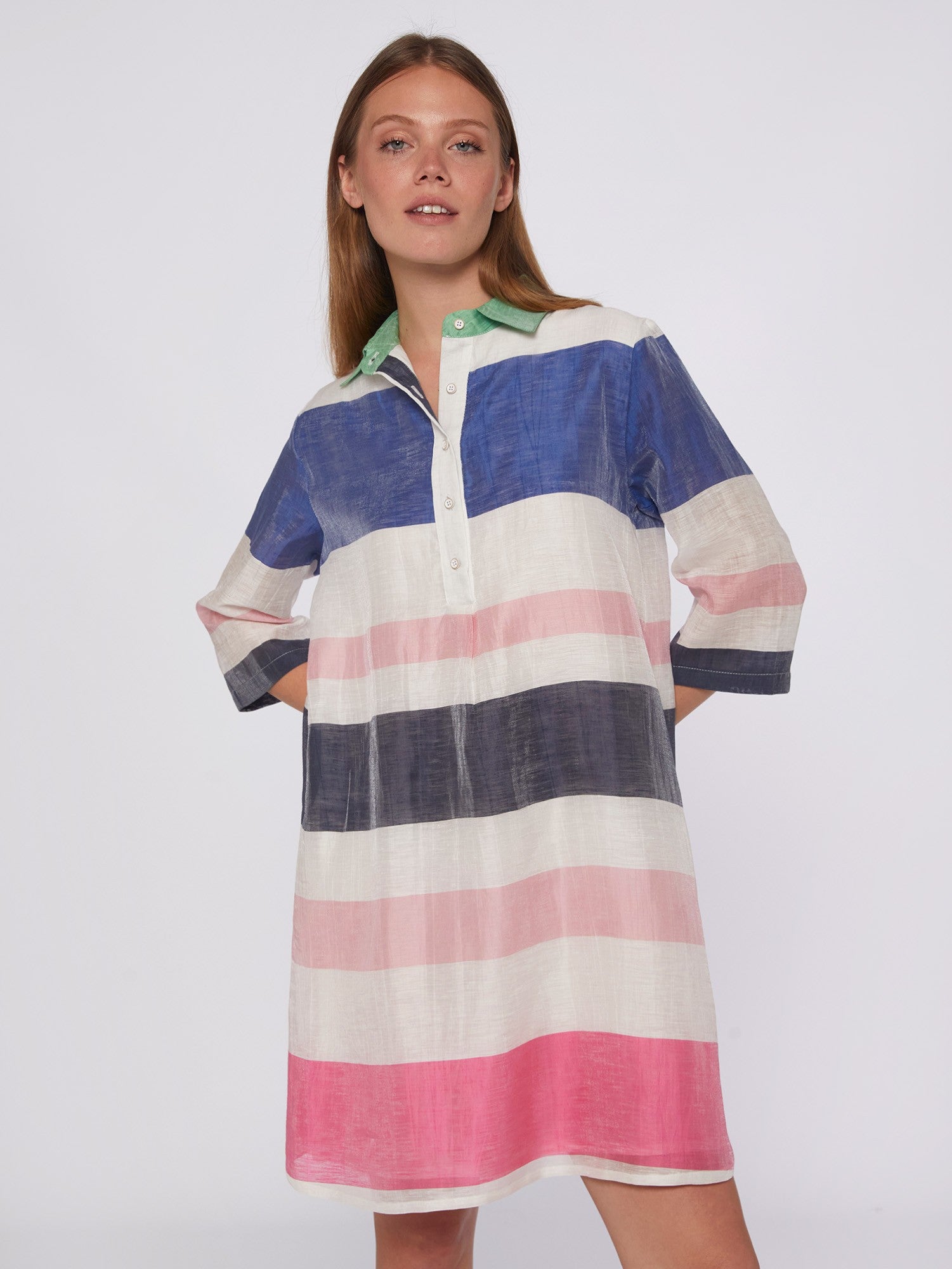 Tyanna Dress - Multicolor Stripes