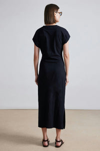 Vanina Cinched Waist Dress - Black