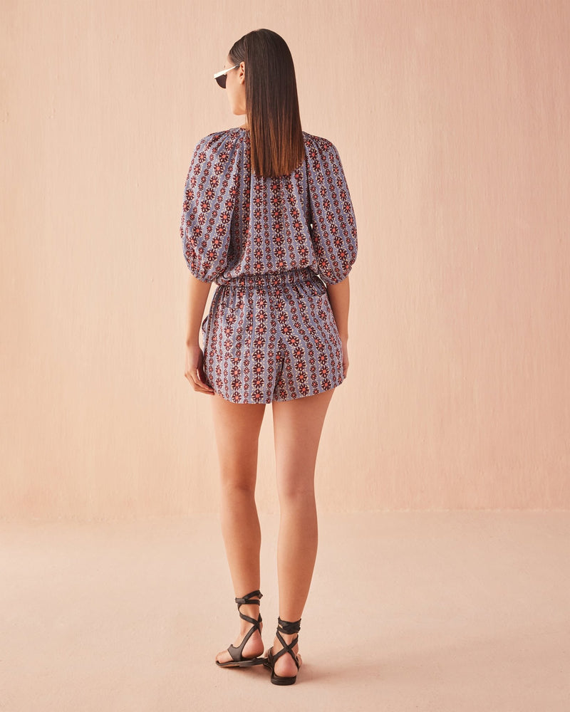 Isla Blouse - Omari Hibiscus