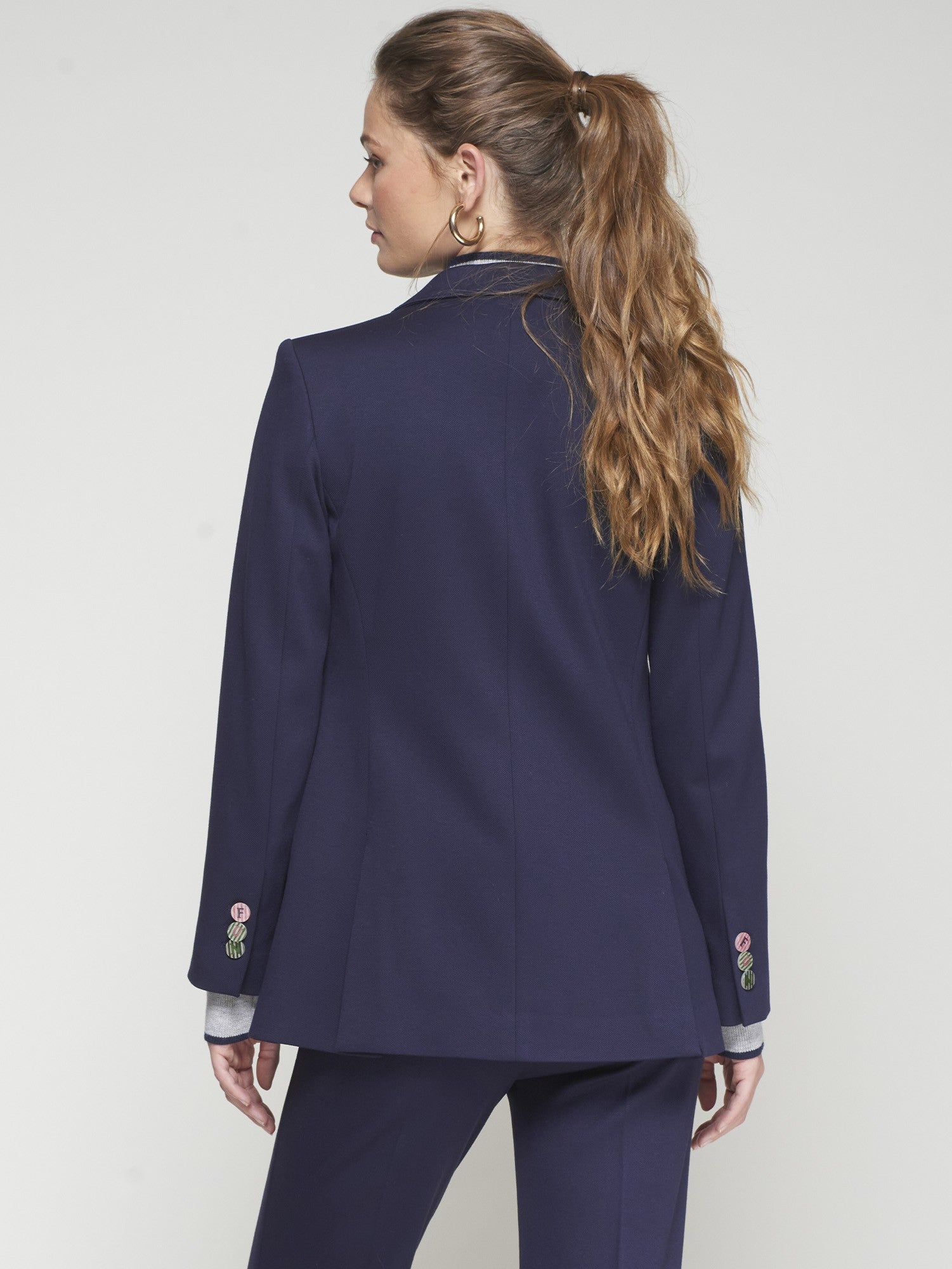 Navy Blazer FUN Letter Buttons