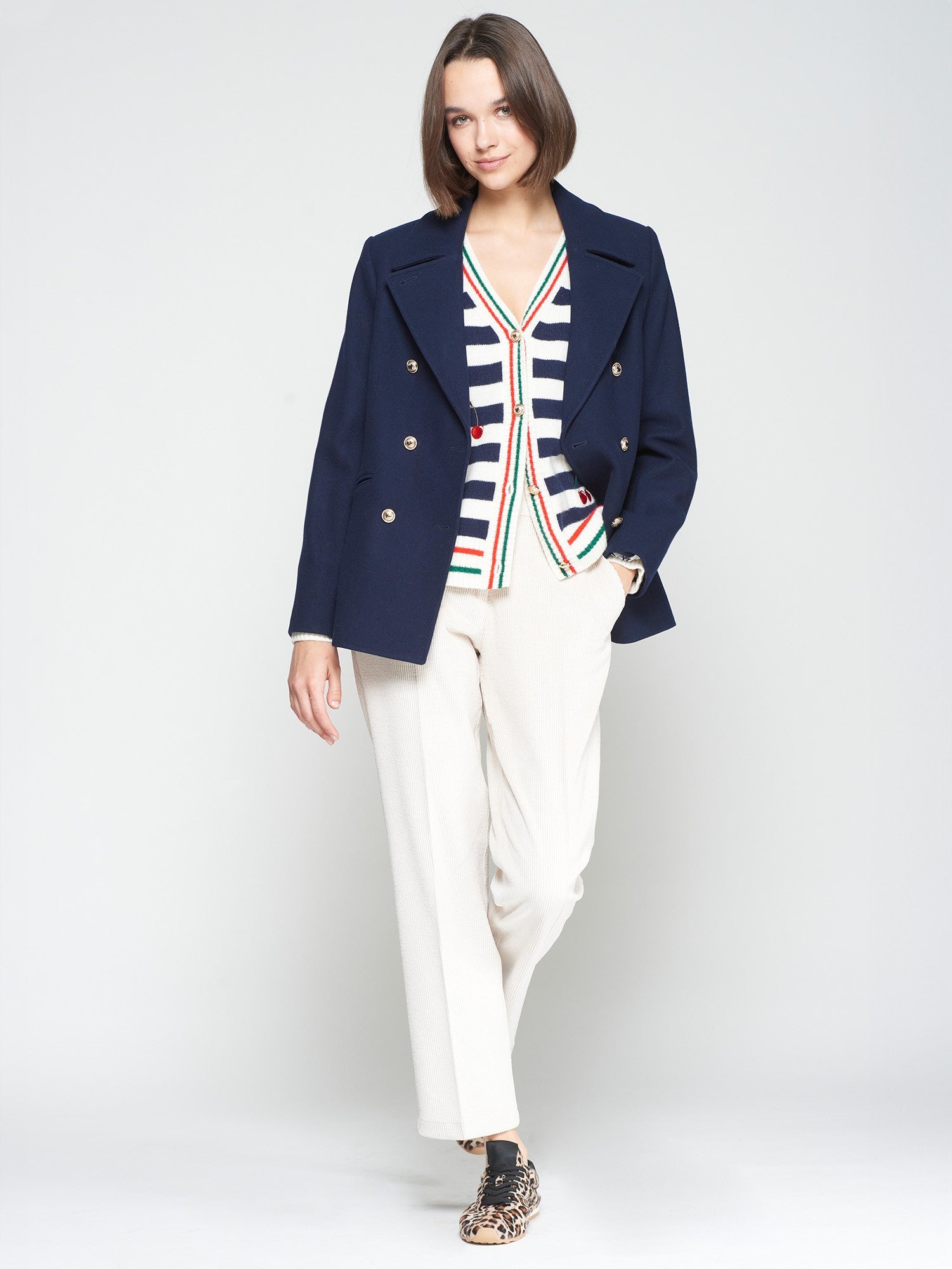 Marinera Jacket - Navy Embroidered