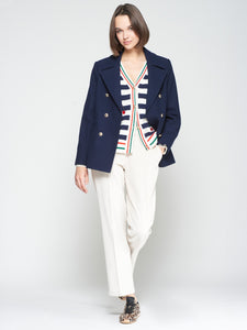 Marinera Jacket - Navy Embroidered