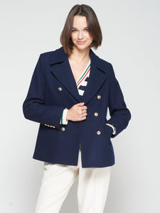 Marinera Jacket - Navy Embroidered