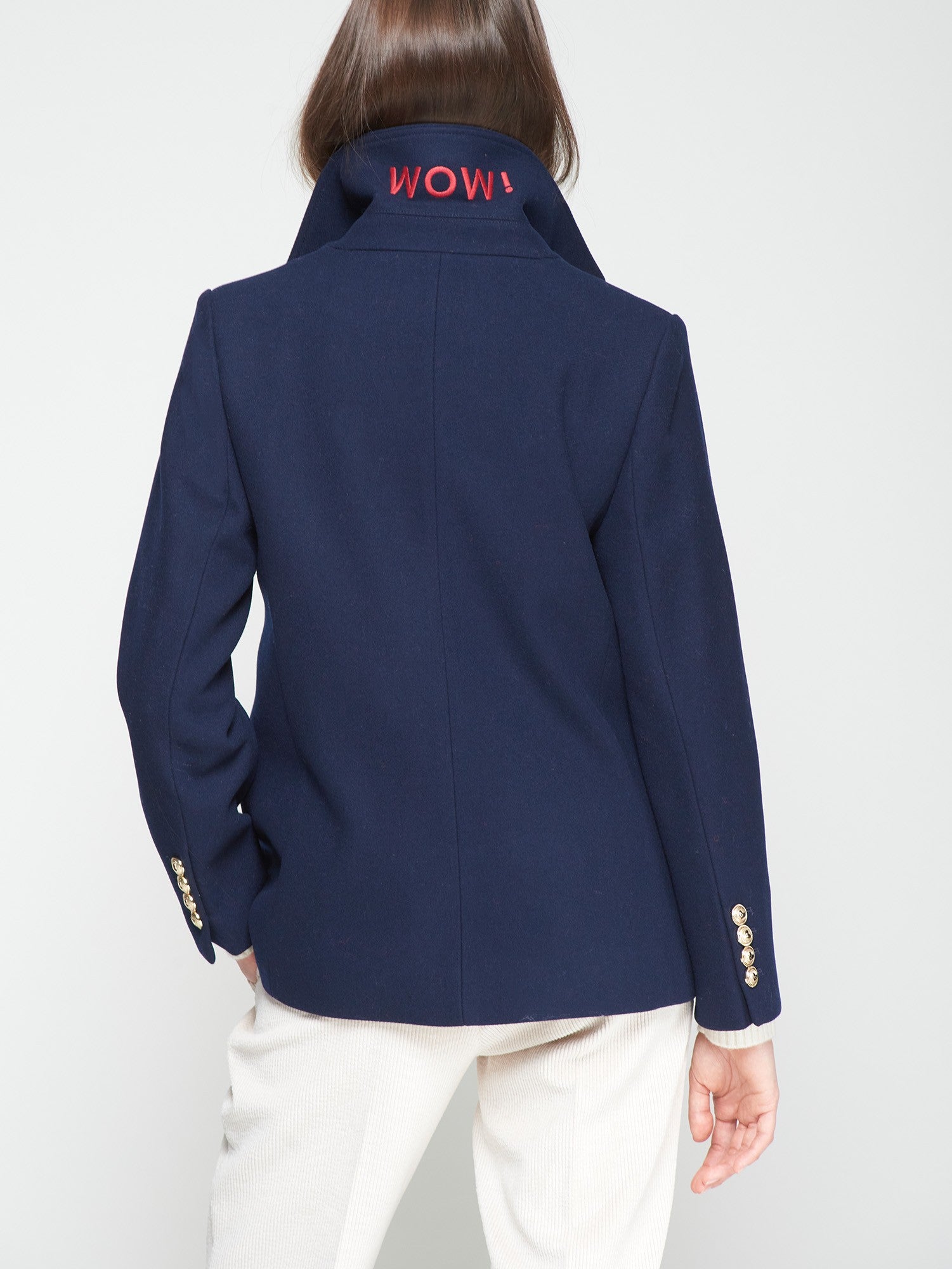 Marinera Jacket - Navy Embroidered