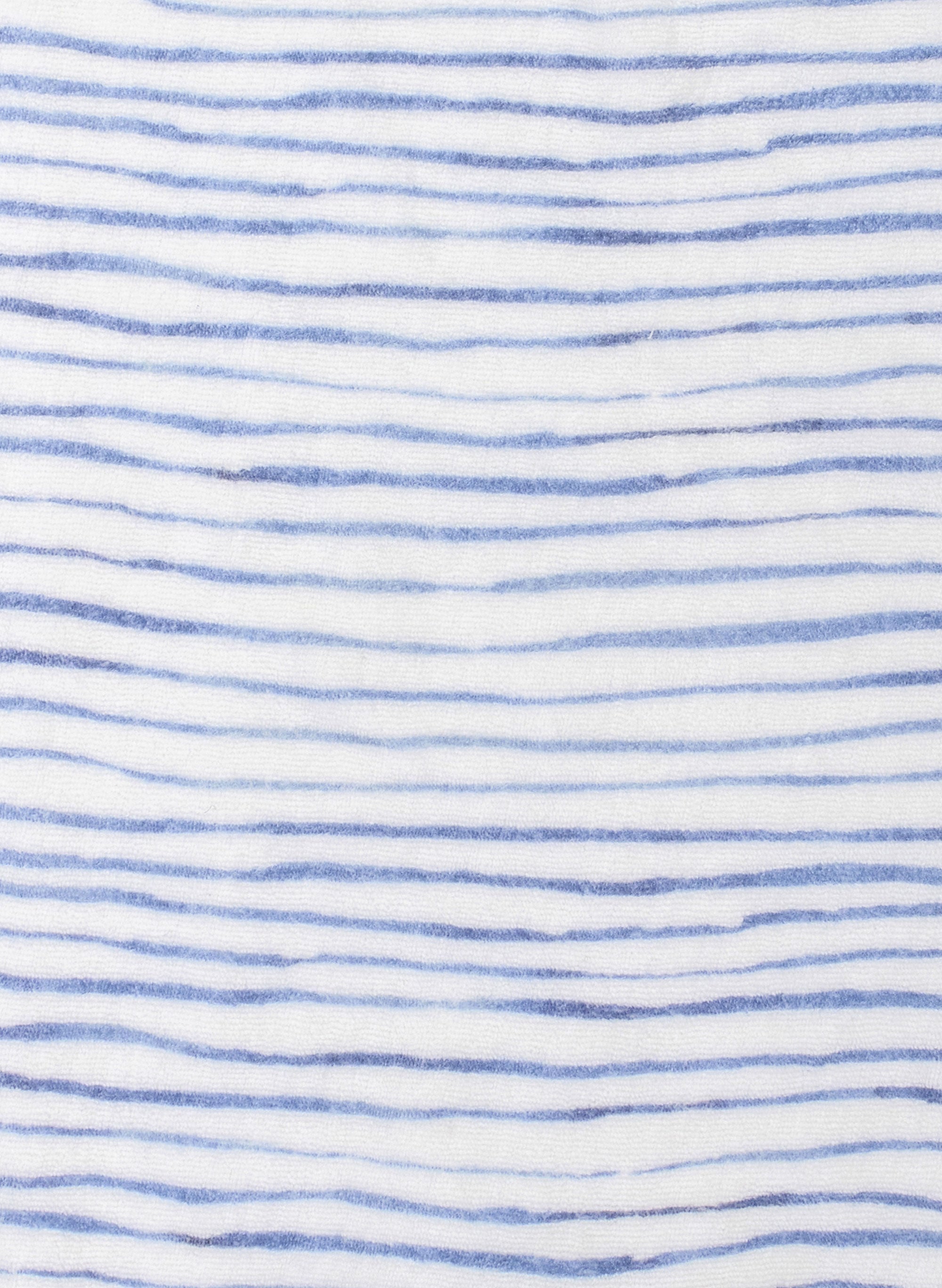 Walker Terry Romper - Wave Stripe