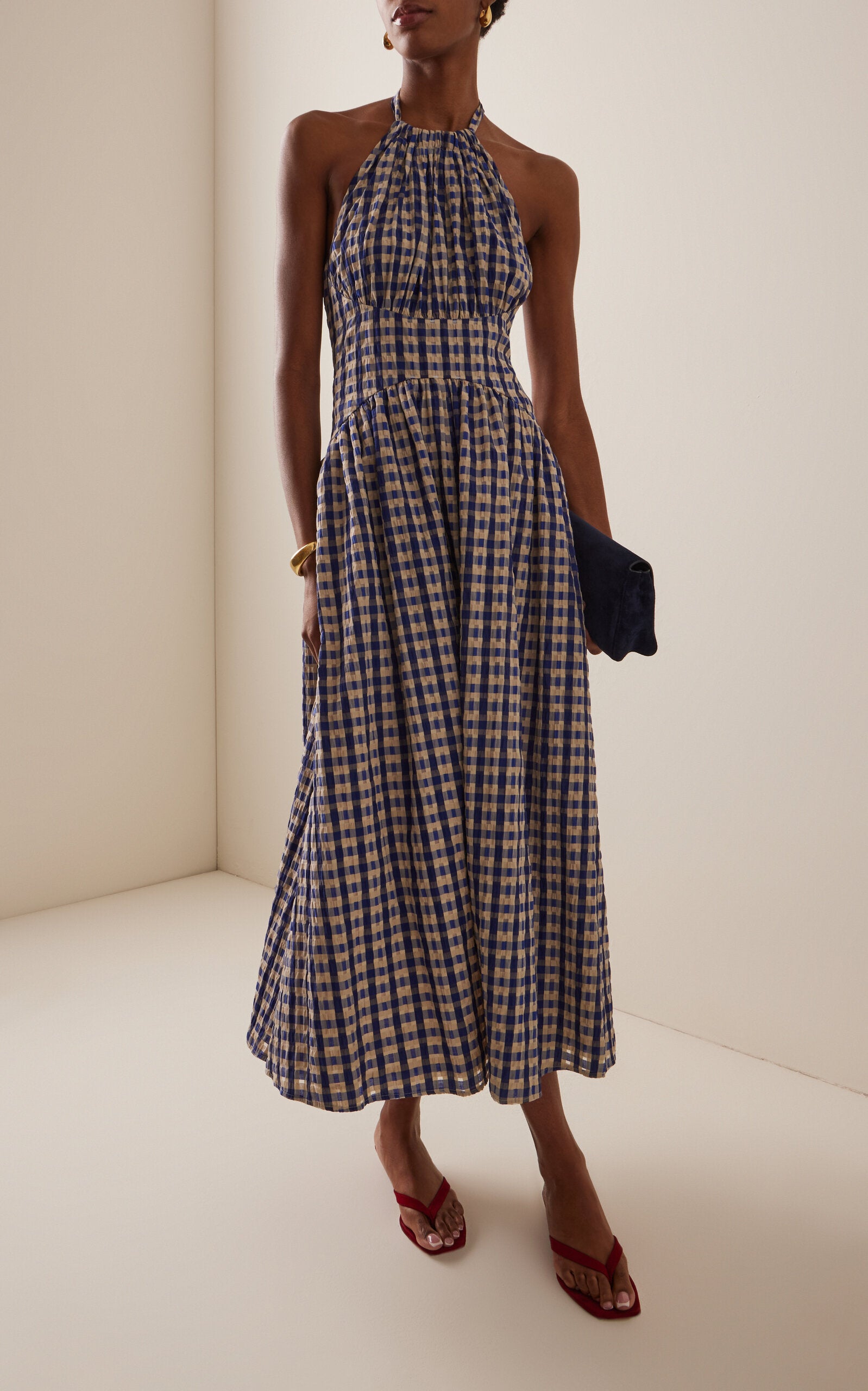 Halter in the Name of Love - Navy Check