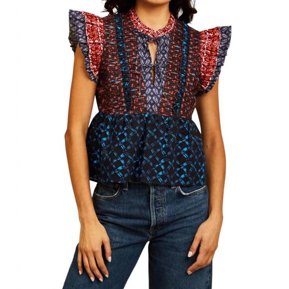 Persephone Top - Layla Medley Mixed Print