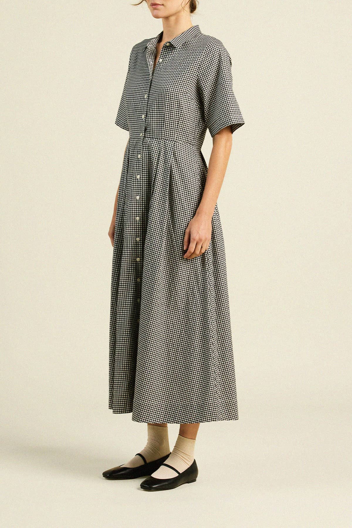 Aster Dress - Onyx Check
