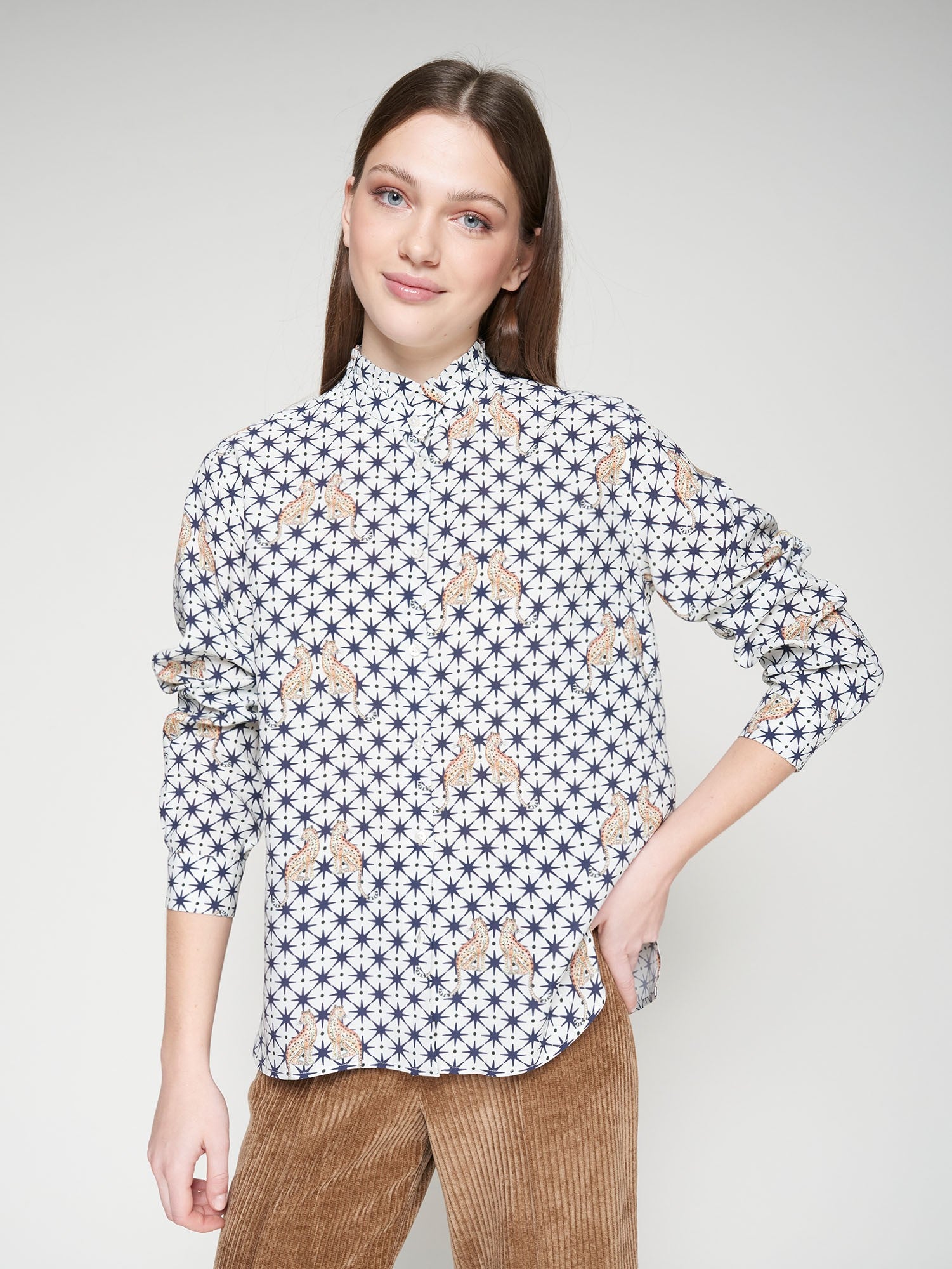 Andy Shirt - Leopard and Star Print