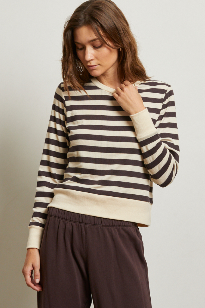 Stef - Mocha Stripe