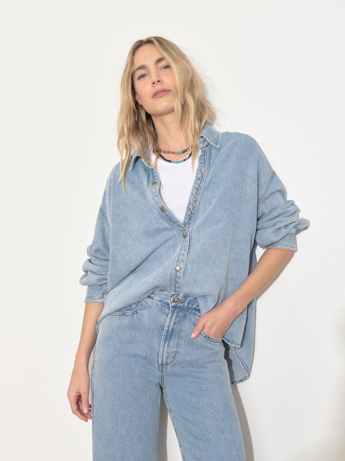 Gia Denim Shirt - Atlantic