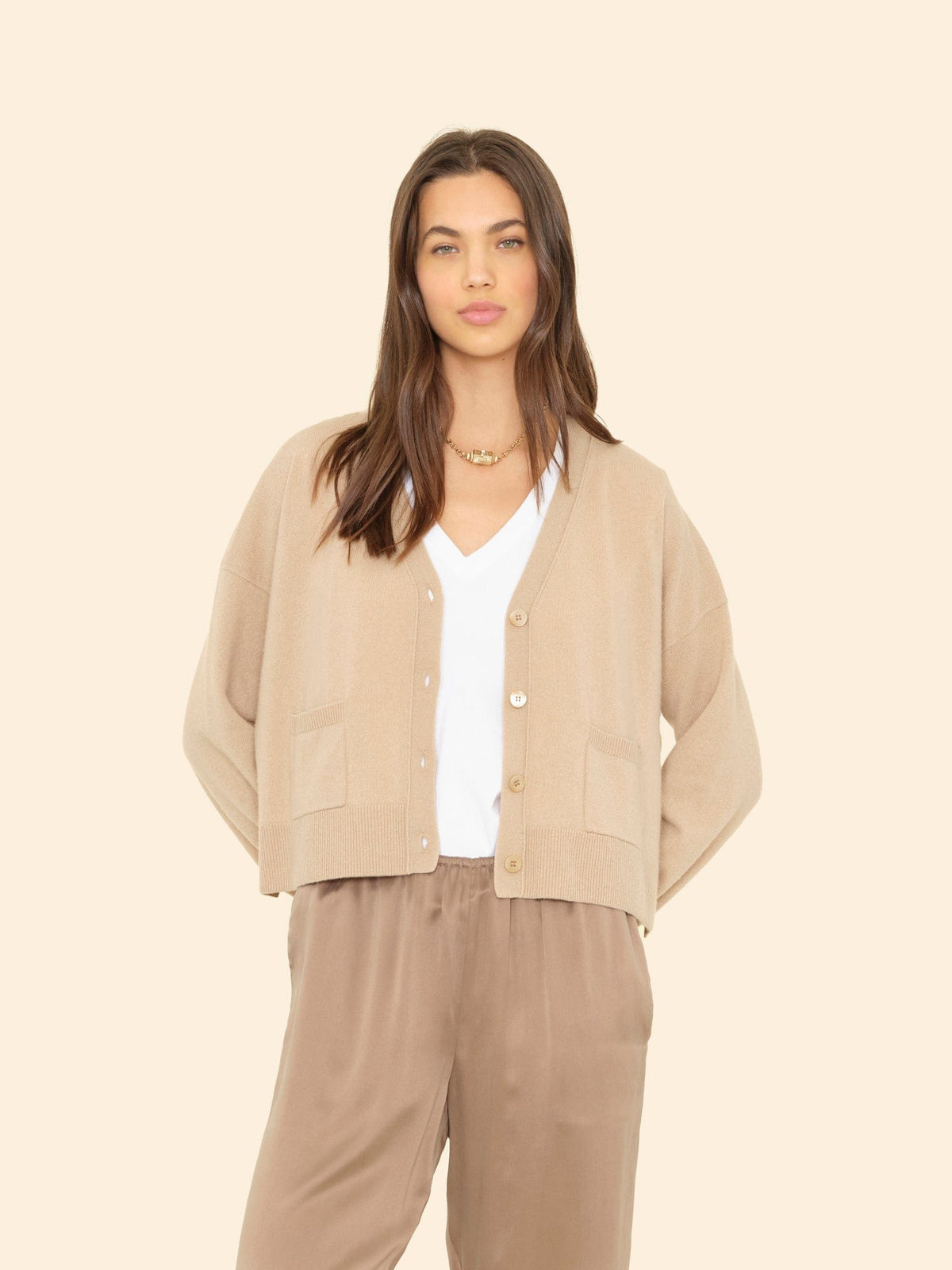 Trudie Cardigan - Camel