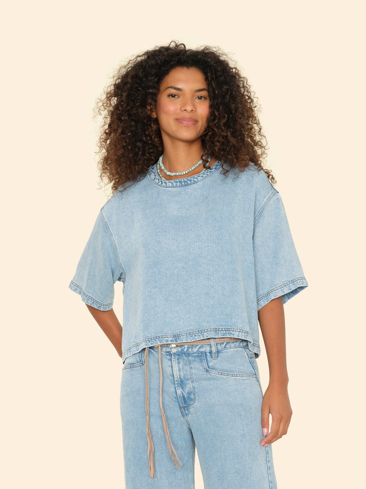 Austin Denim Top - Atlantic