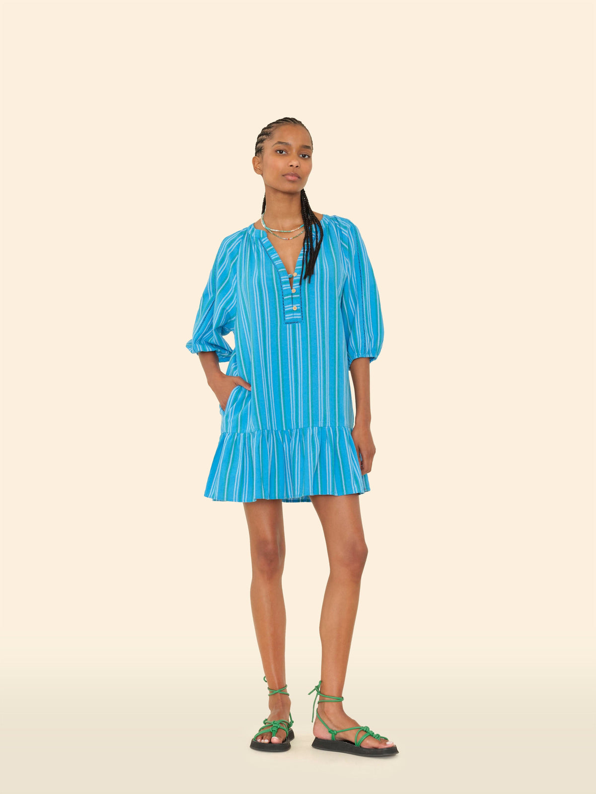 Edie Dress - Castaway Blue
