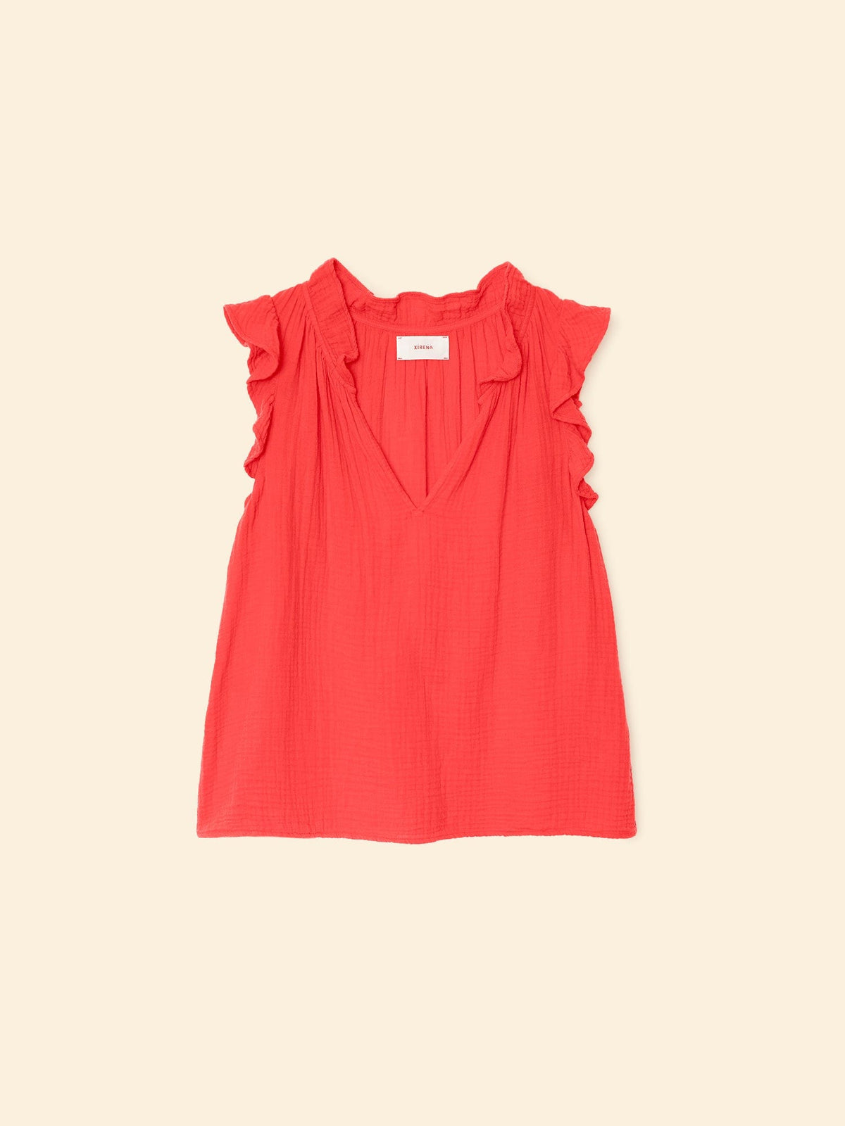 Bex Gauze Top - Fire Cracker