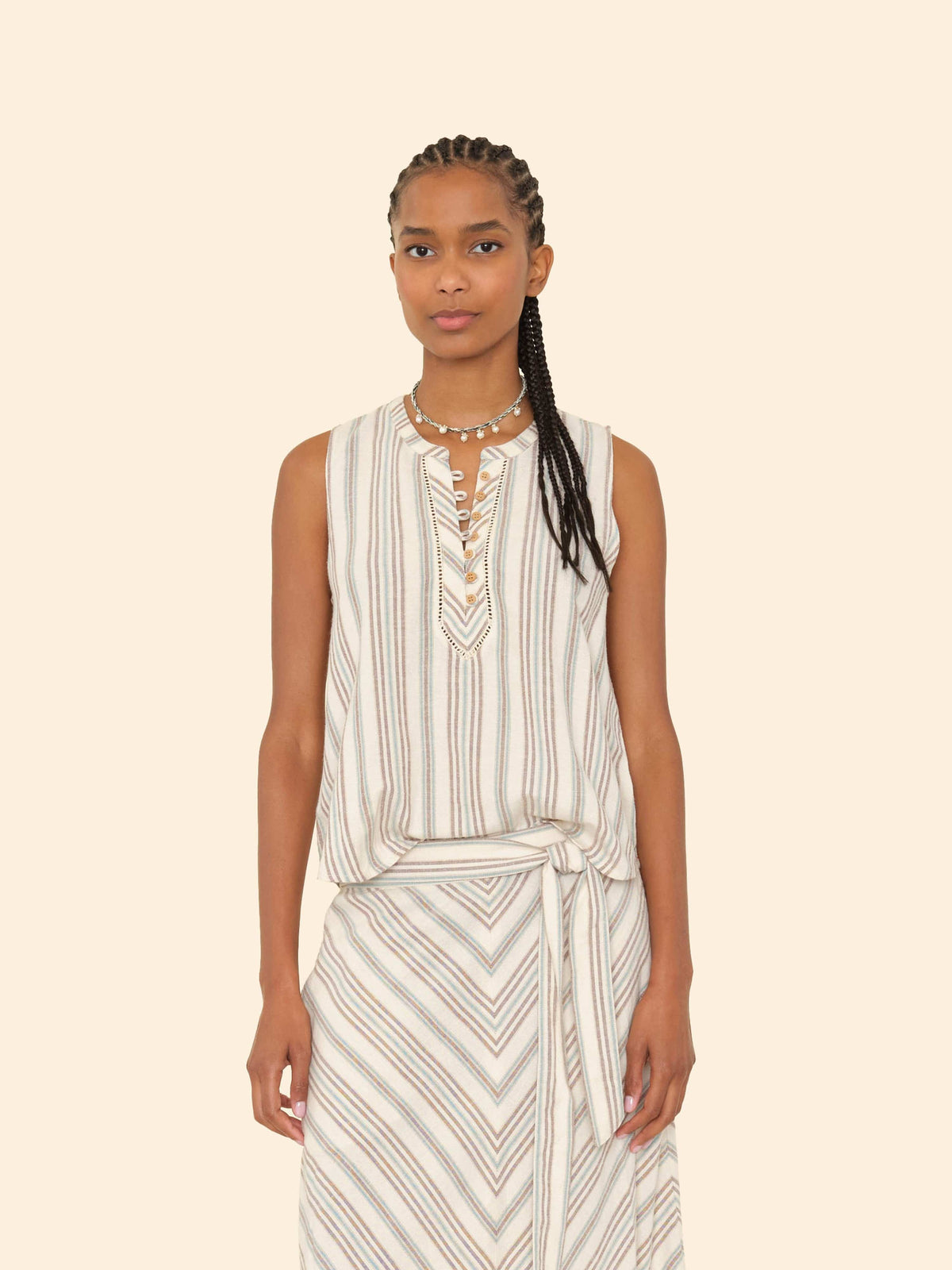 Twyla Top - Ivory Sand