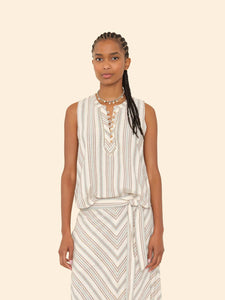 Twyla Top - Ivory Sand